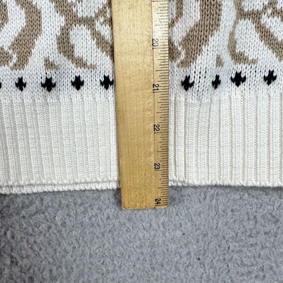 Vintage 90s Made in USA Short Sleeve Knit‎ Sweater L – Retro Geometric Pattern - Picture 10 of 11